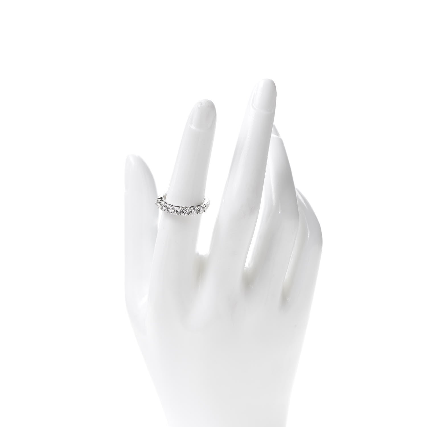 Tiffany Platinum Diamond 3.5mm Half Circle Embrace Band Ring 52 6 2 of 6