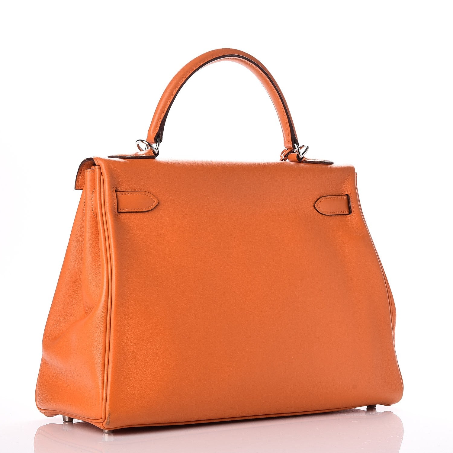 Hermes Swift Kelly Retourne 32 Orange 5 of 32