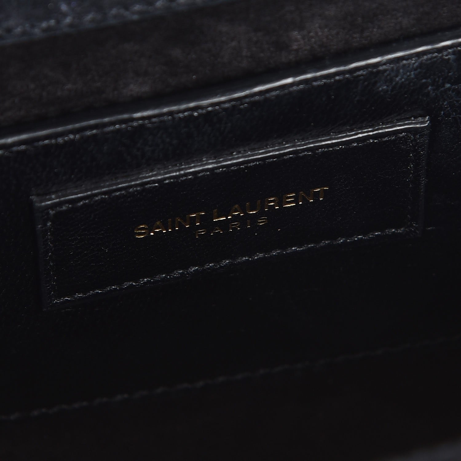 Saint Laurent Metallic Calfskin Small Classic Monogram Kate Tassel Satchel Gold 6 of 9
