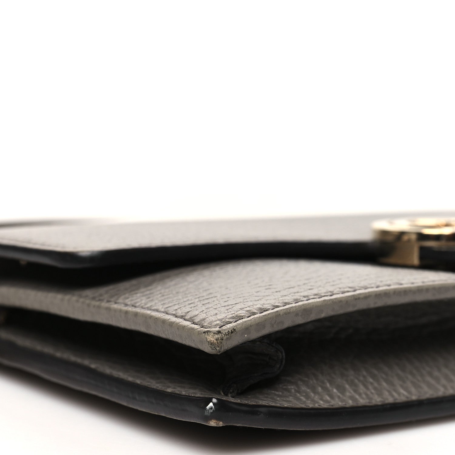 Gucci Dollar Calfskin Interlocking G Chain Wallet Loess 9 of 10