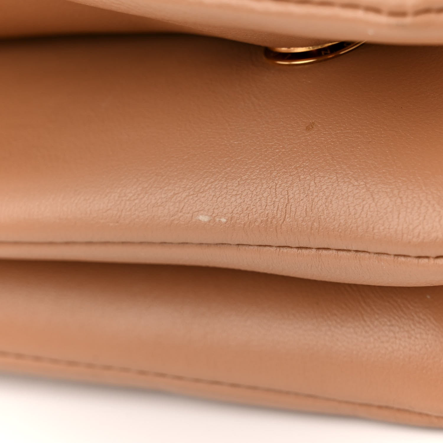 Louis Vuitton Lambskin Embossed Monogram Pochette Coussin Camel 10 of 13