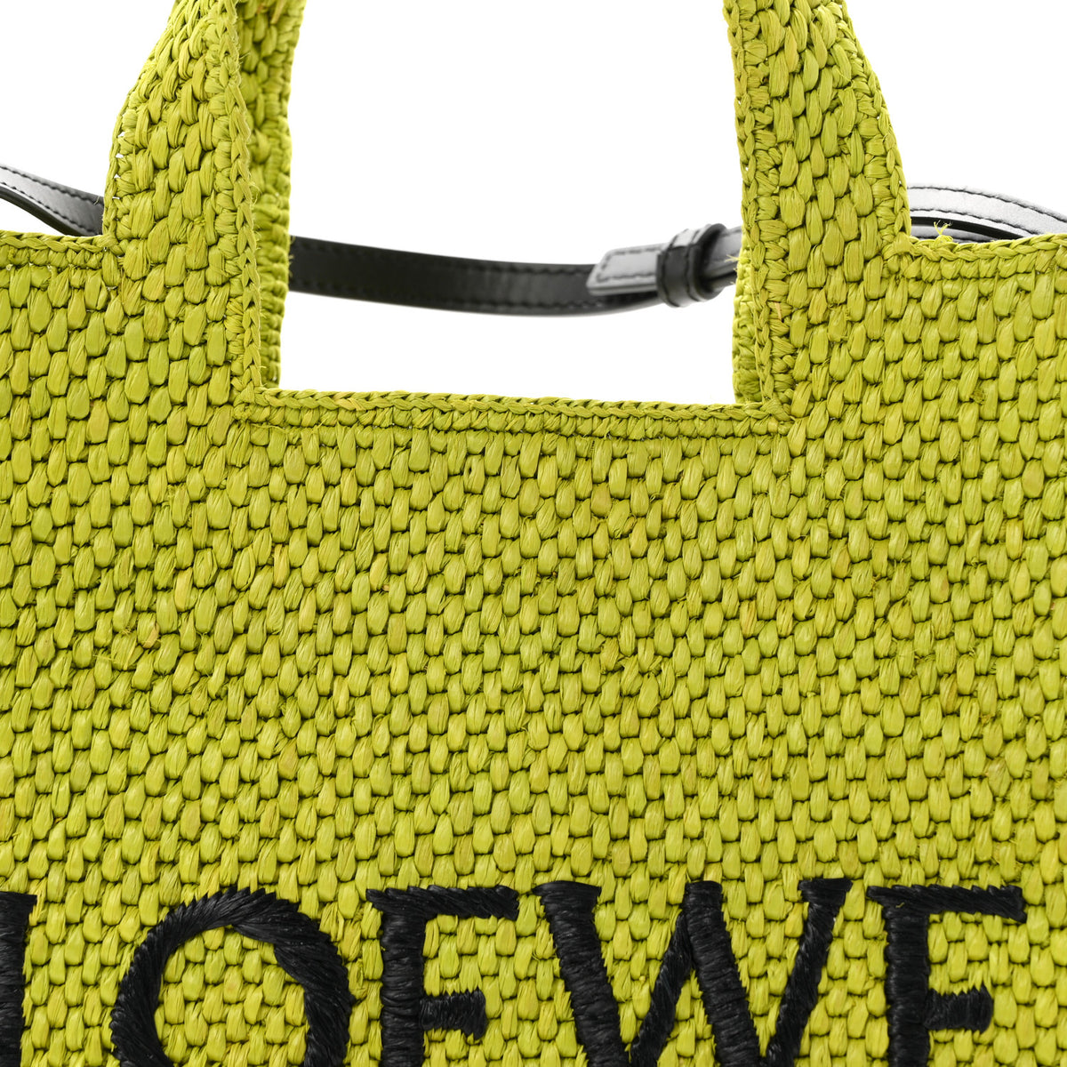 Loewe X PAULA'S IBIZA Raffia Font Tote Meadow Green 7 of 9