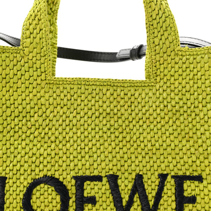 Loewe X PAULA'S IBIZA Raffia Font Tote Meadow Green 7 of 9