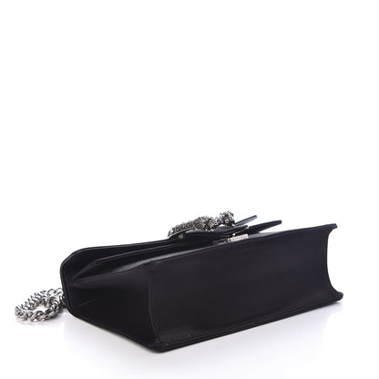 Gucci Satin Silk Crystal Small Dionysus Shoulder Bag Black Black Diamond 4 of 10