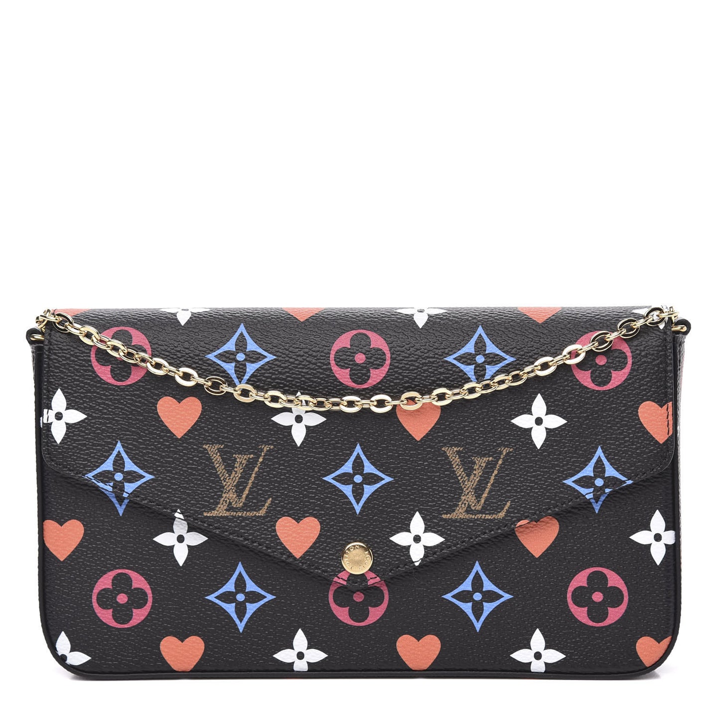 Game On Felicie Chain Wallet Black