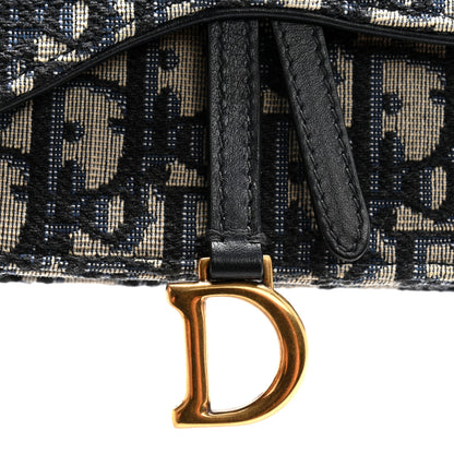 Christian Dior Oblique Saddle Belt Bag Blue 10 of 12