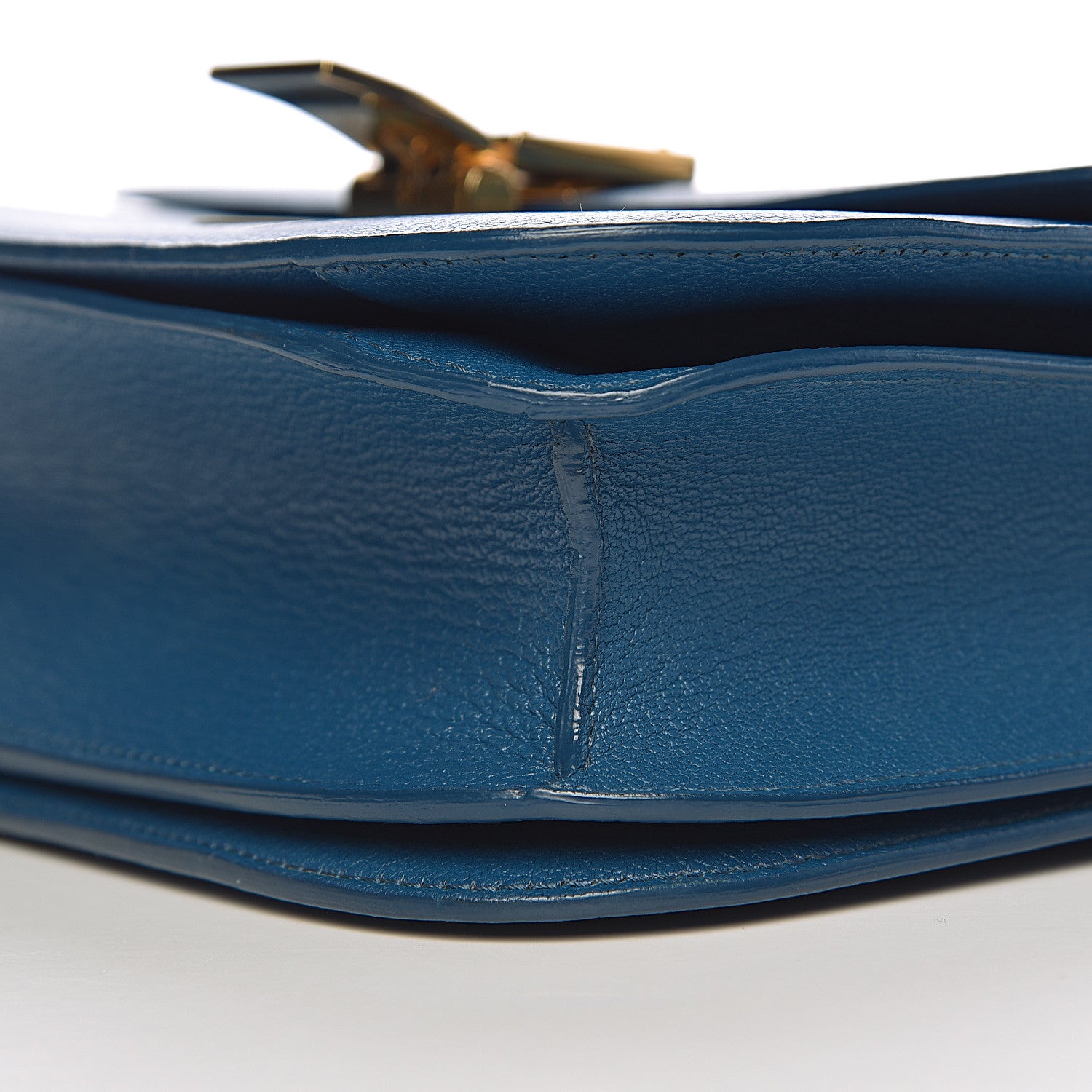 Celine Goatskin Medium Classic Box Flap Bag Deepsea 9 of 11