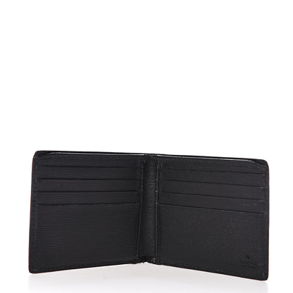 Gucci Shangai Calfskin Kingsnake Bi-Fold Wallet Black 4 of 7