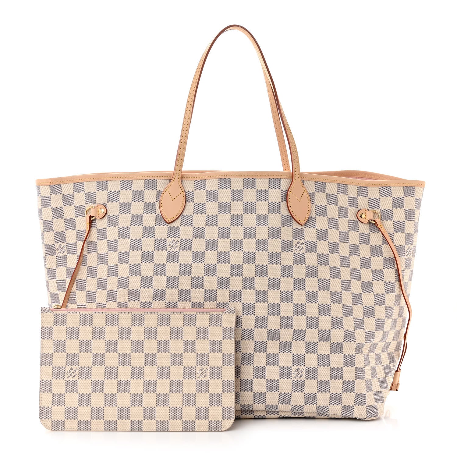 Louis Vuitton Damier Azur Neo Neverfull GM Rose Ballerine 3 of 10