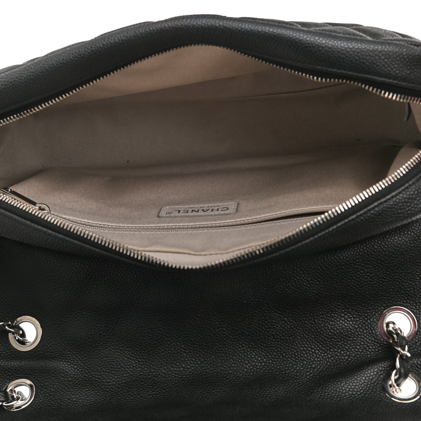 Caviar Quilted Jumbo Easy Flap Black