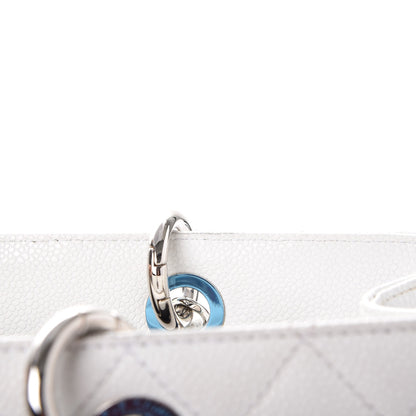 Chanel Caviar Quilted Grand Shopping Tote GST White 8 of 18