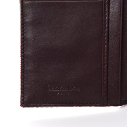 Christian Dior Monogram Saddle Wallet Burgundy 6 of 7