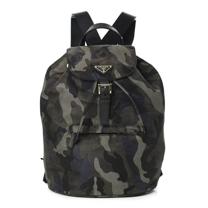Prada Tessuto Nylon Camouflage Print Backpack Fumo 1 of 15