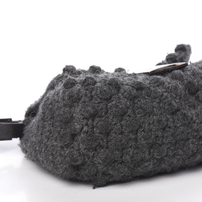Fendi Woven Knit Baguette Grey 10 of 14