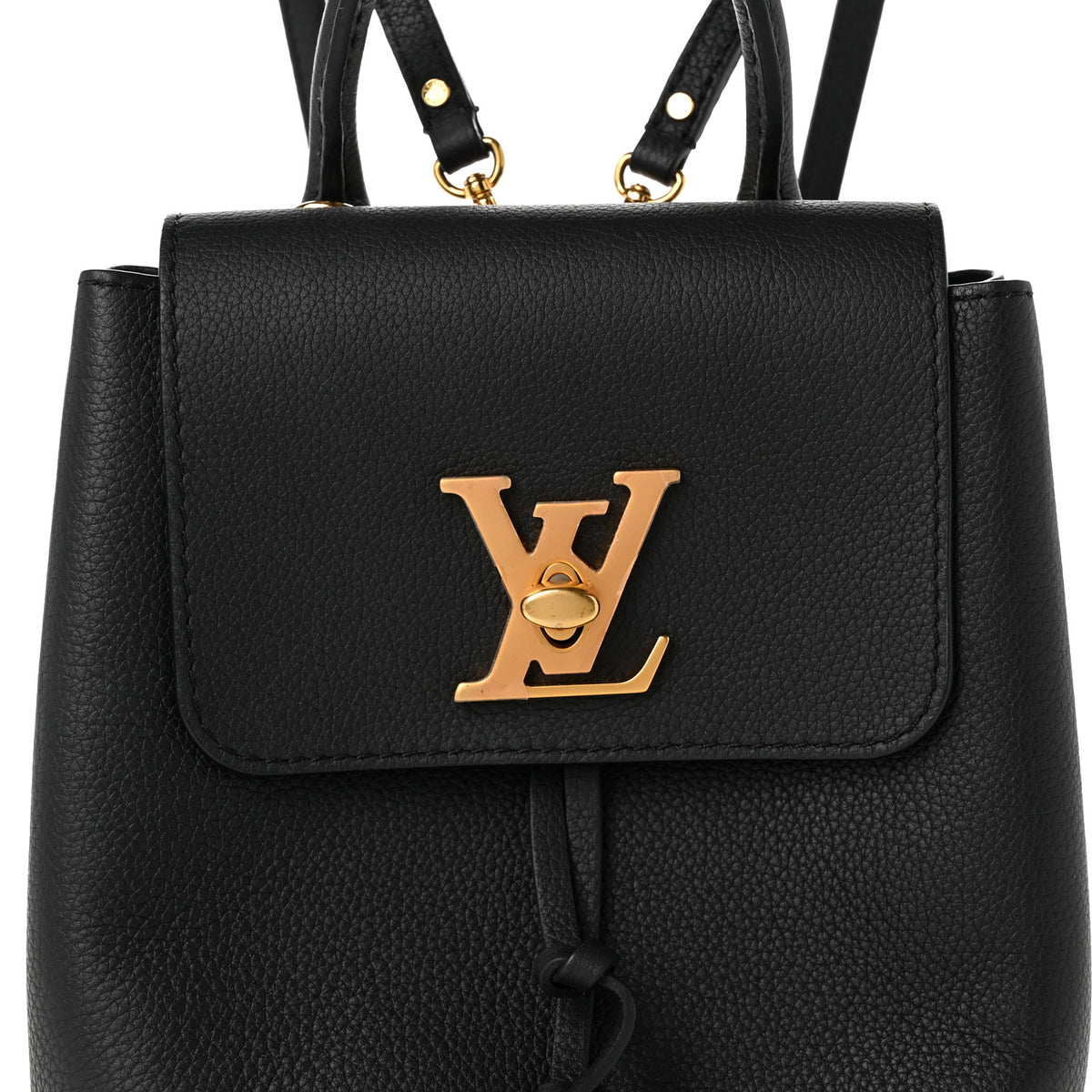 Louis Vuitton Calfskin Lockme Mini Backpack Black 7 of 9