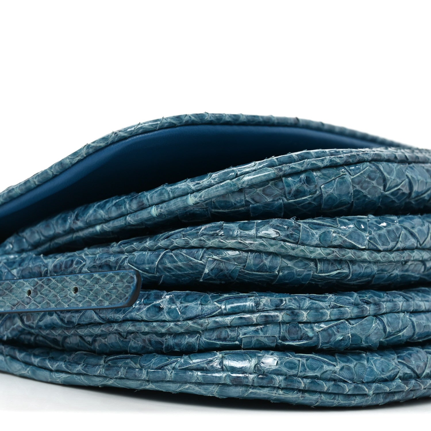 Bottega Veneta Ayers Crossbody Messenger Blue 8 of 9