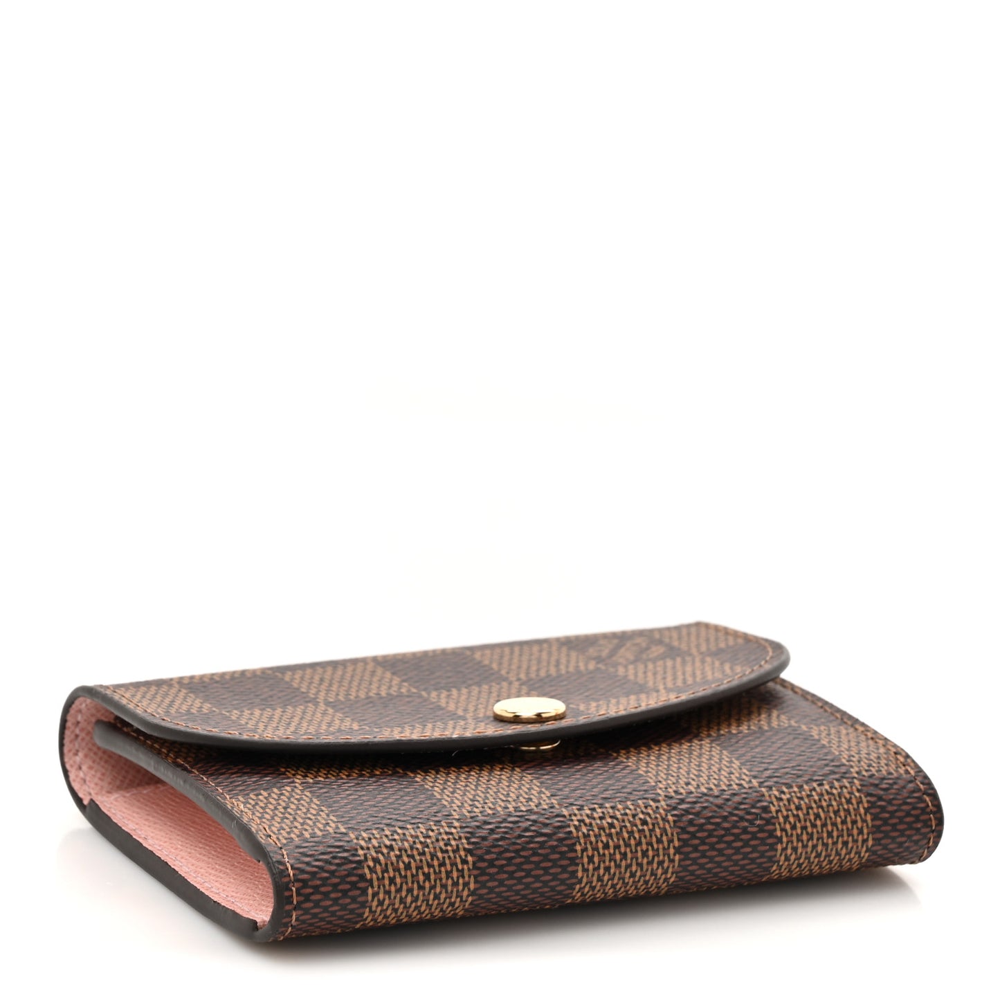 Damier Ebene Rosalie Coin Purse Rose Ballerine