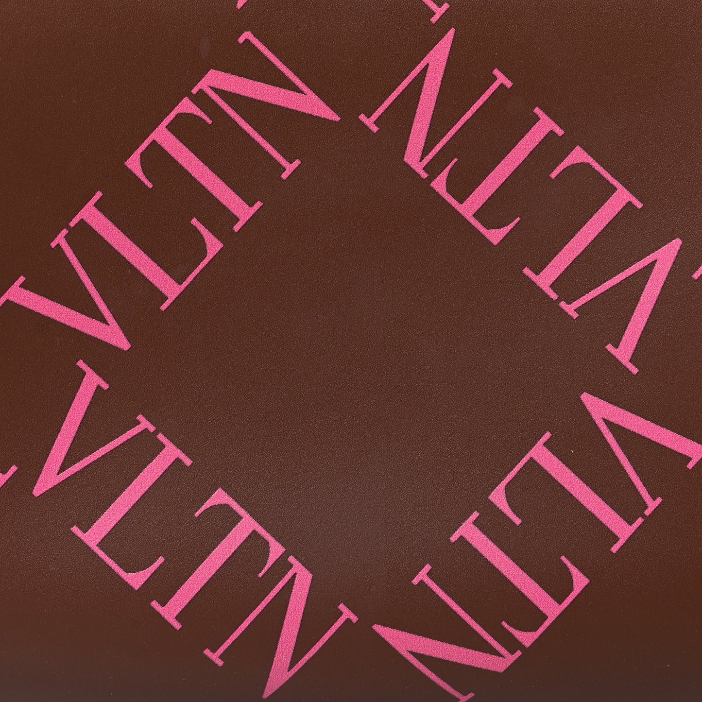 Calfskin VLTN Grid Print Belt Bag Cuir Pink