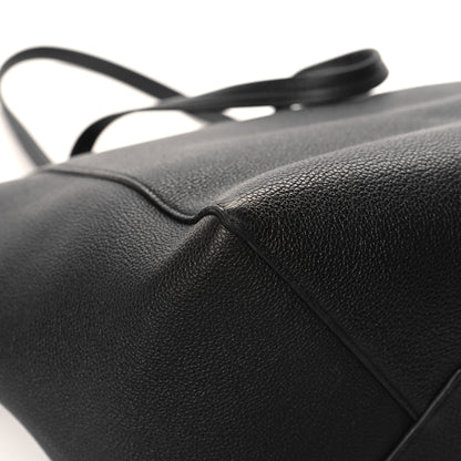 Celine Soft Grained Calfskin Medium Belt Cabas Phantom Black 10 of 11