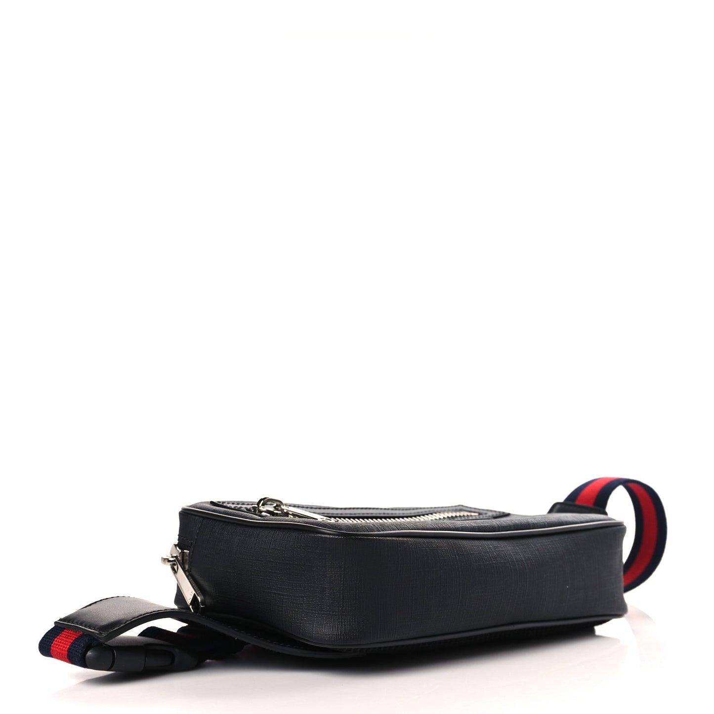 Soft GG Supreme Monogram Web Belt Bag Black Grey