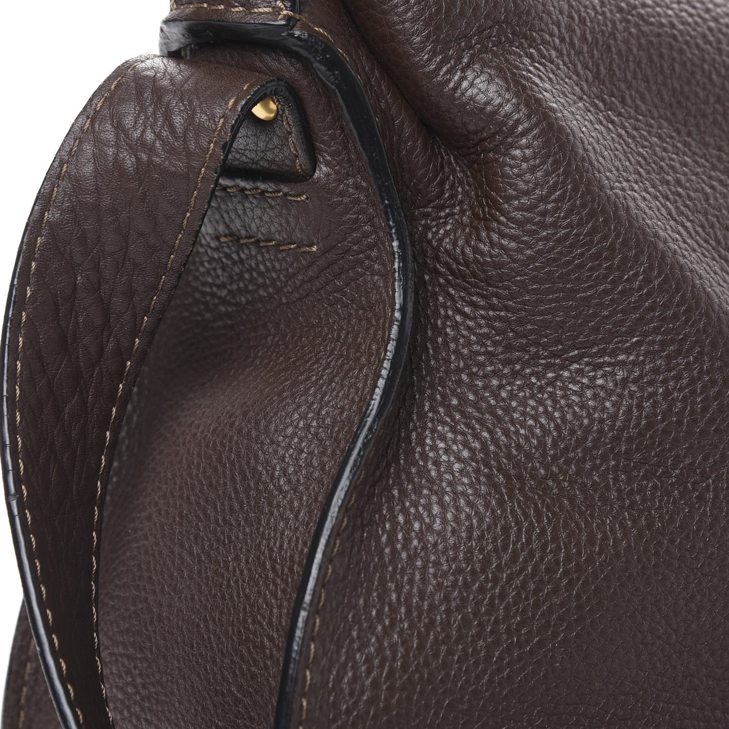 Calfskin Medium Marcie Top Handle Bag Truffle