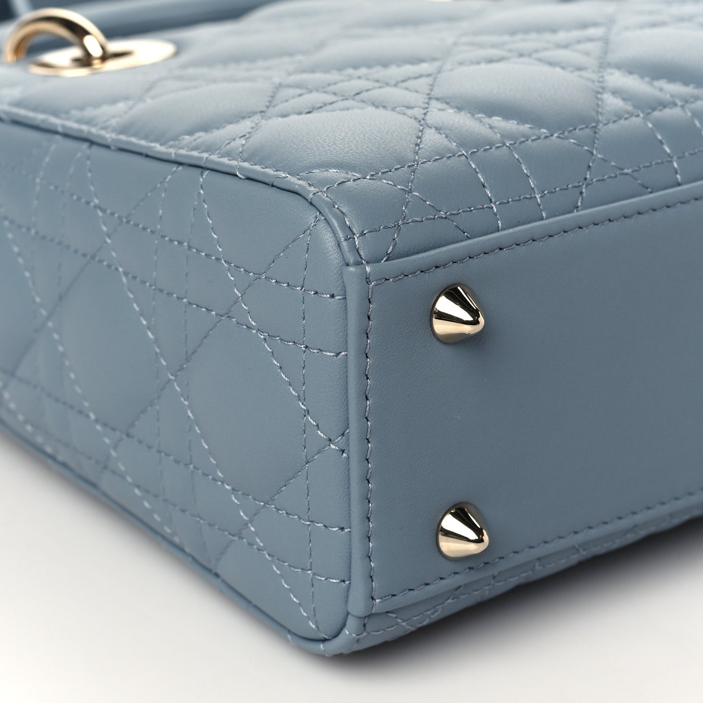 Lambskin Cannage Small My ABCDior Lady Dior Cloud Blue