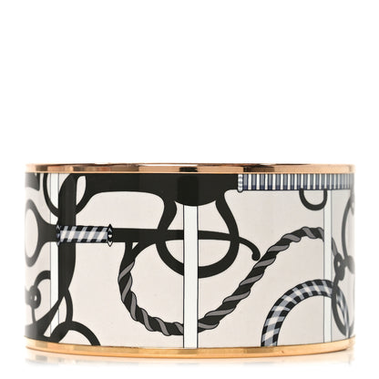 Hermes Enamel Printed Extra Wide Bracelet 65 1 of 5