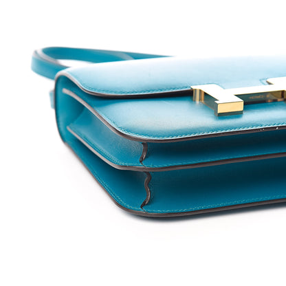 Hermes Tadelakt Constance 18 Bleu Izmir 9 of 21