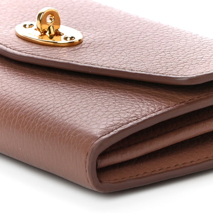 Mulberry Classic Grain Medium Darley Wallet Dark Blush 9 of 12
