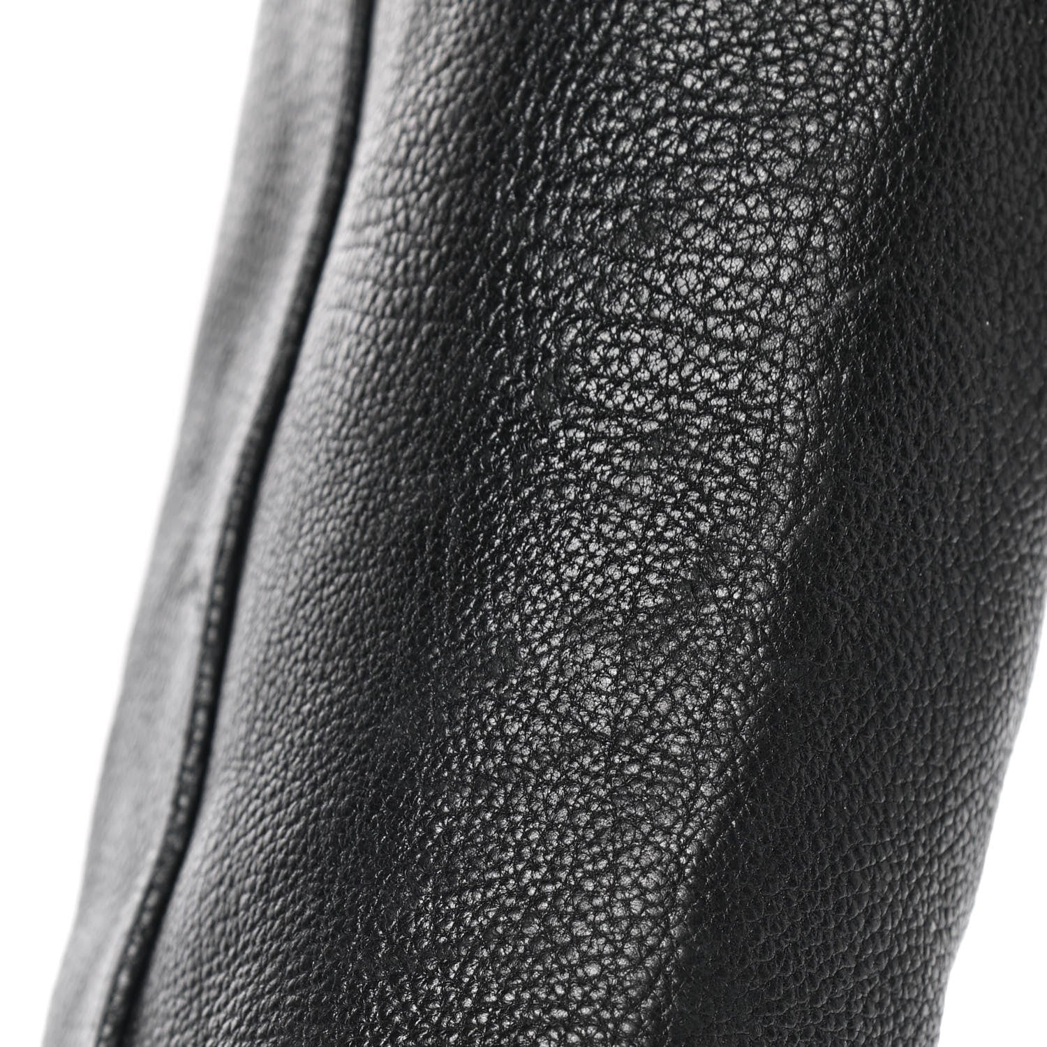 Chanel Calfskin Ascot Knee High CC Boots 39 Black 15 of 15