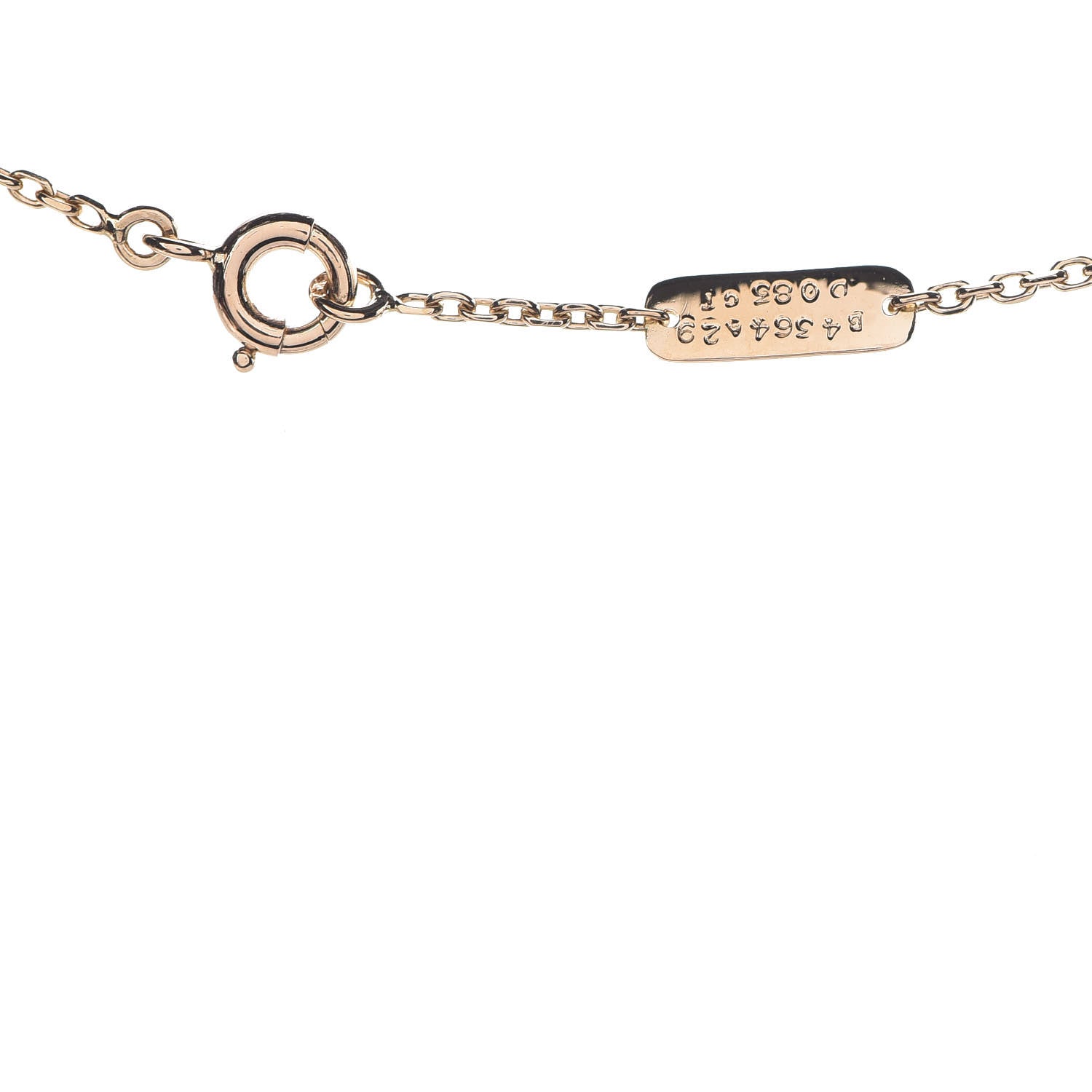 Van Cleef & Arpels 18K Yellow Gold Diamond Butterfly Pendant Necklace 6 of 6
