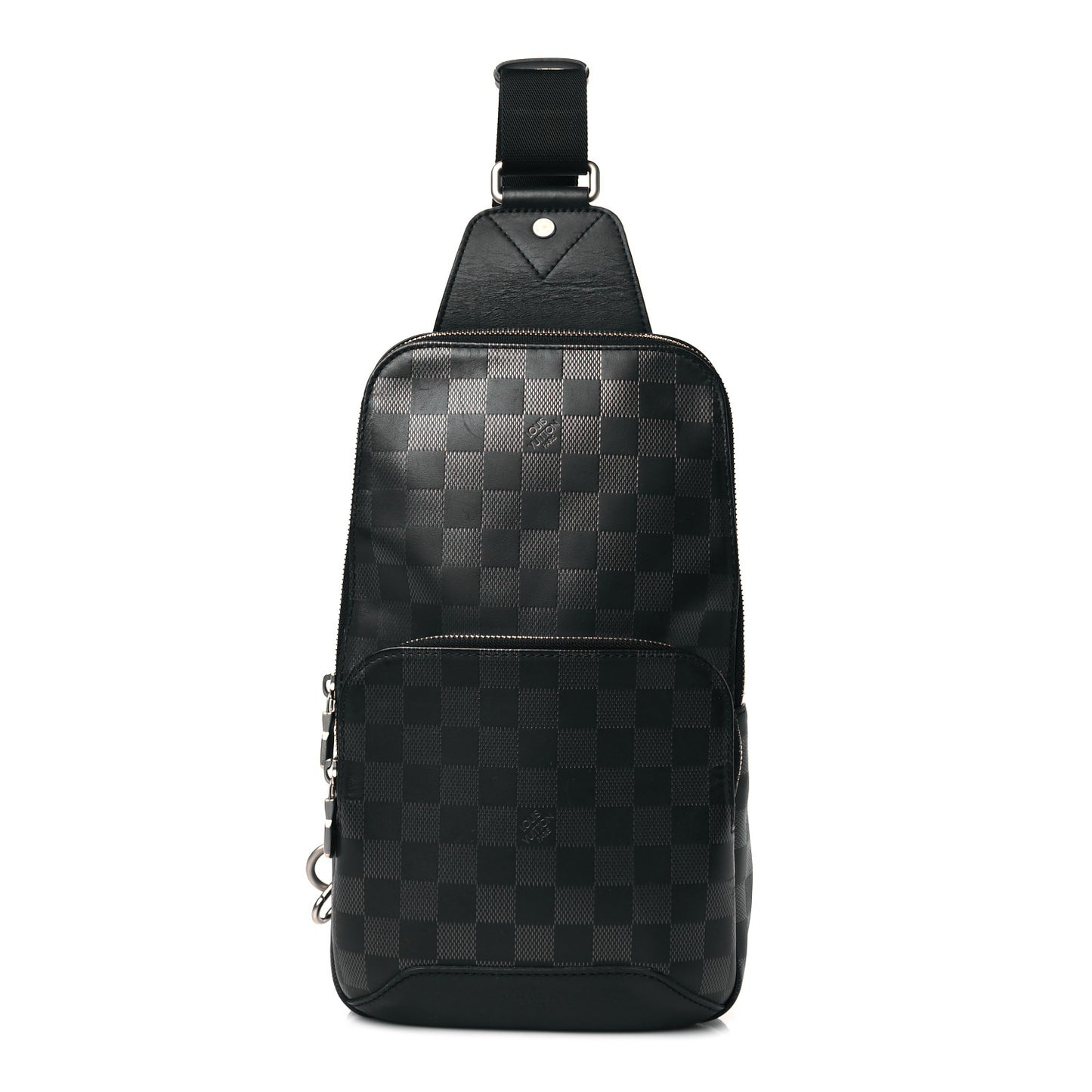 Damier Infini Avenue Sling Bag Onyx Silver
