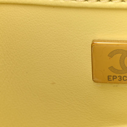 Chanel Lambskin Quilted Small Trendy CC Flap Dual Handle Bag Yellow 7 of 10
