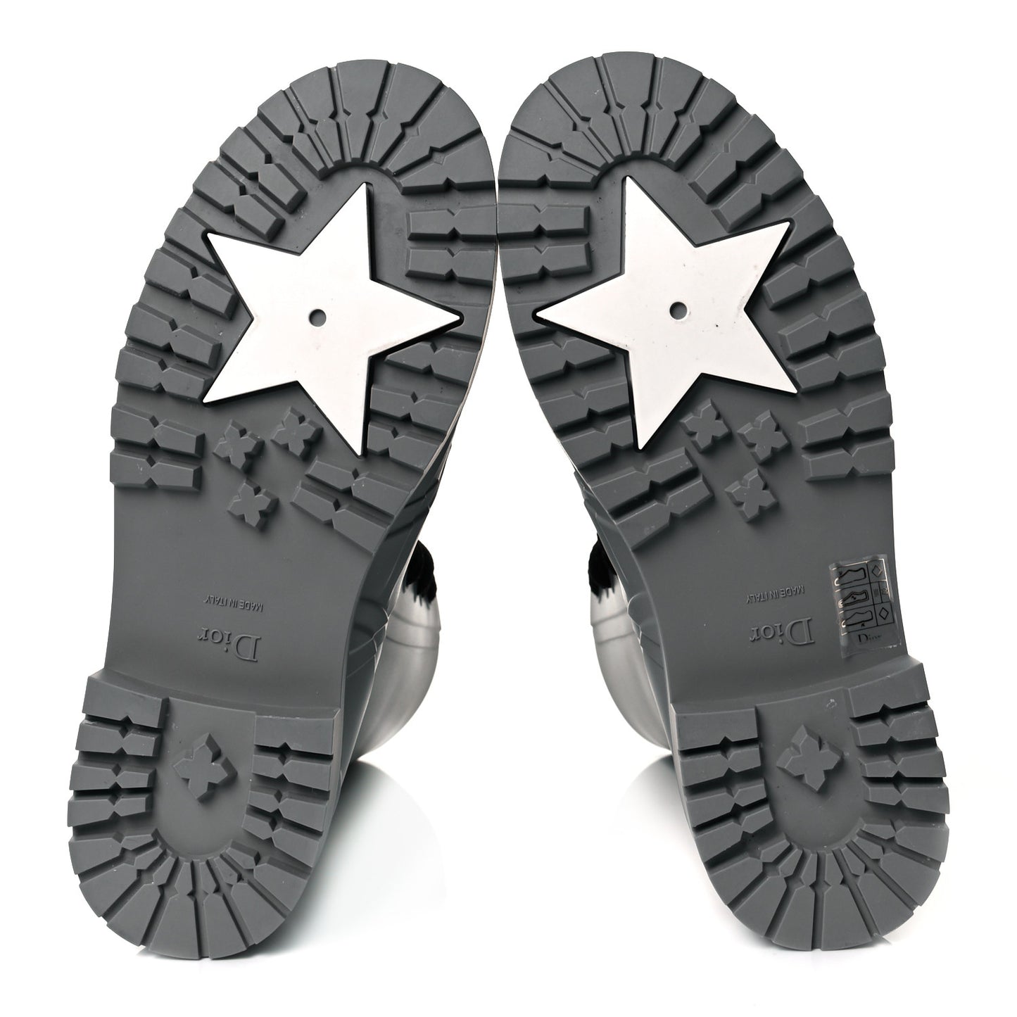 Rubber Diorcamp Low Boots 40 Grey