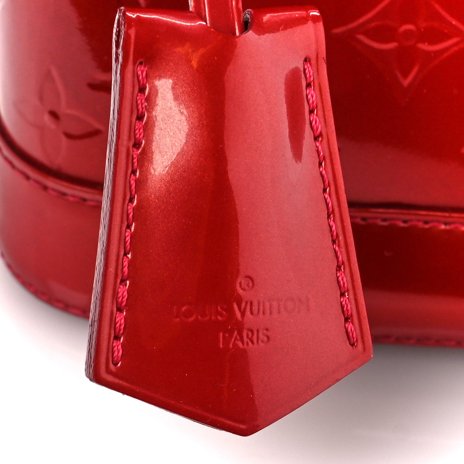 Louis Vuitton Vernis Alma BB Pomme D'Amour 8 of 12