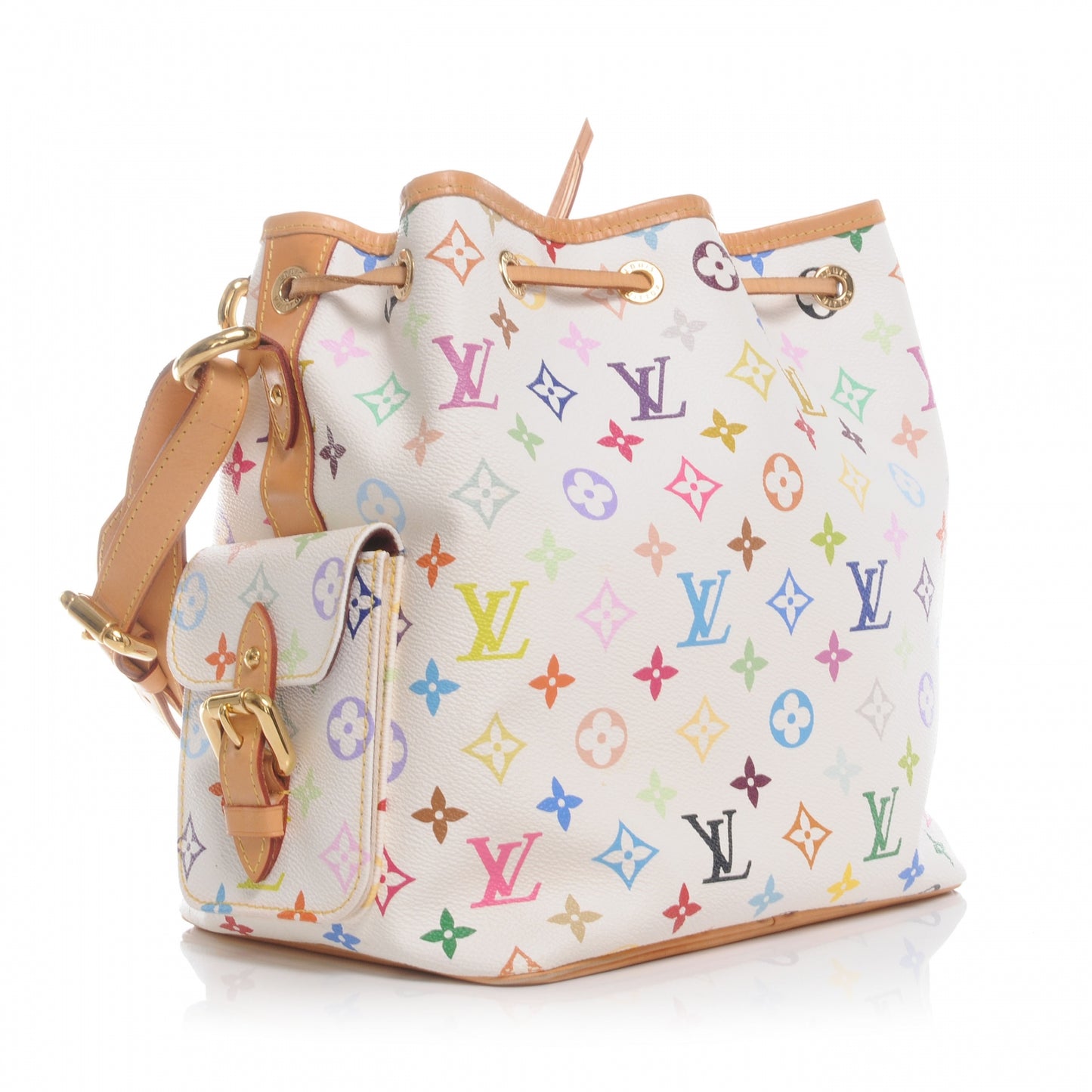 Monogram Multicolor Petit Noe White