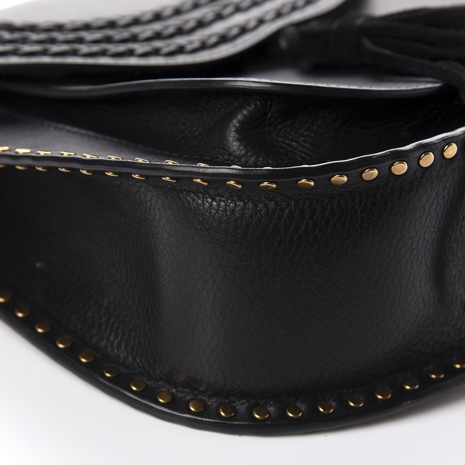 Chloe Suede Braided Small Hudson Shoulder Bag Black 6 of 12
