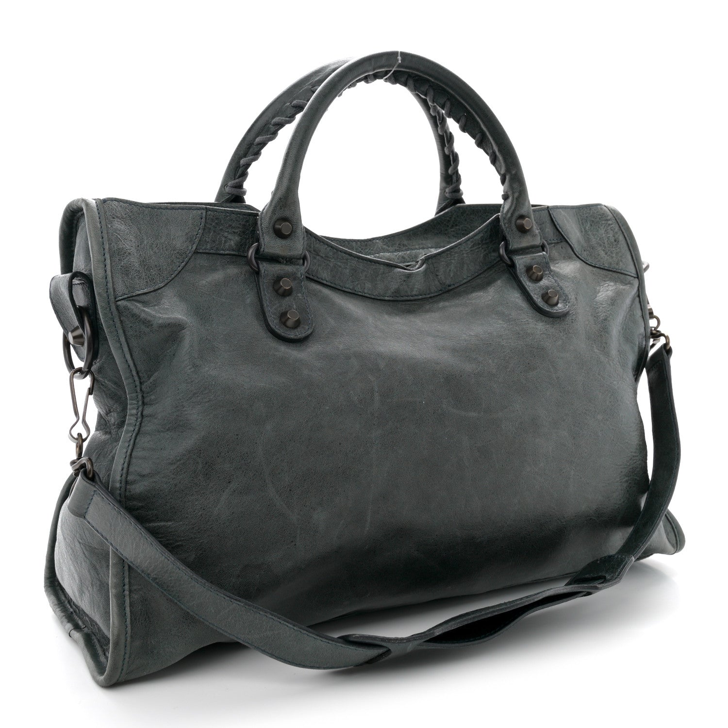Balenciaga Agneau Classic Hardware City Plomb 4 of 17