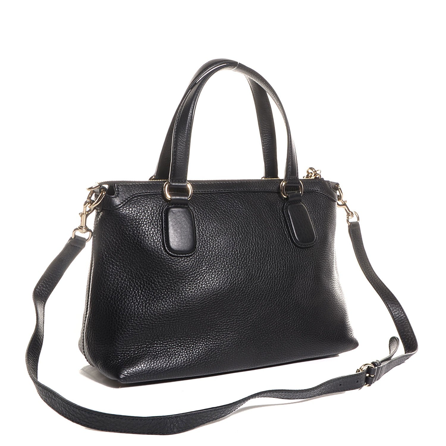 Gucci Cellarius Calfskin Small Soho Top Handle Satchel Black 3 of 9