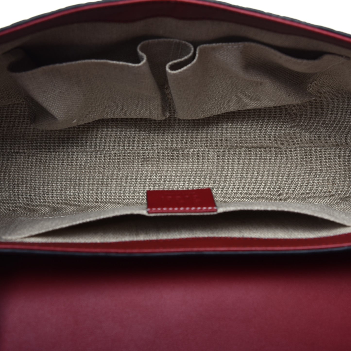 Microguccissima Medium Emily Chain Shoulder Bag Red