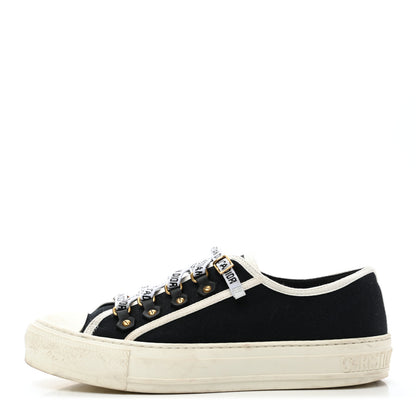 Christian Dior Canvas Walk'N'Dior Low Top Sneakers 37 Black 1 of 8