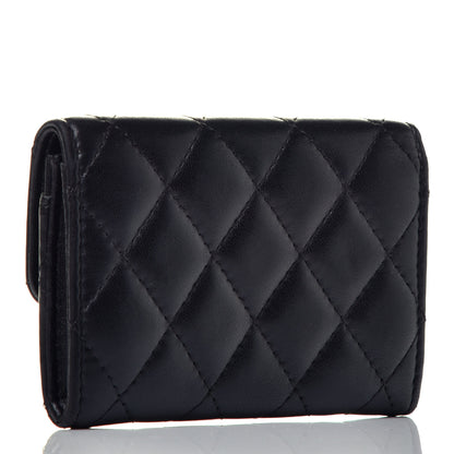 Chanel Lambskin Quilted Flap Card Holder Black 3 of 8