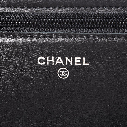 Chanel Patent Quilted Brilliant Wallet On Chain WOC Black 6 of 9