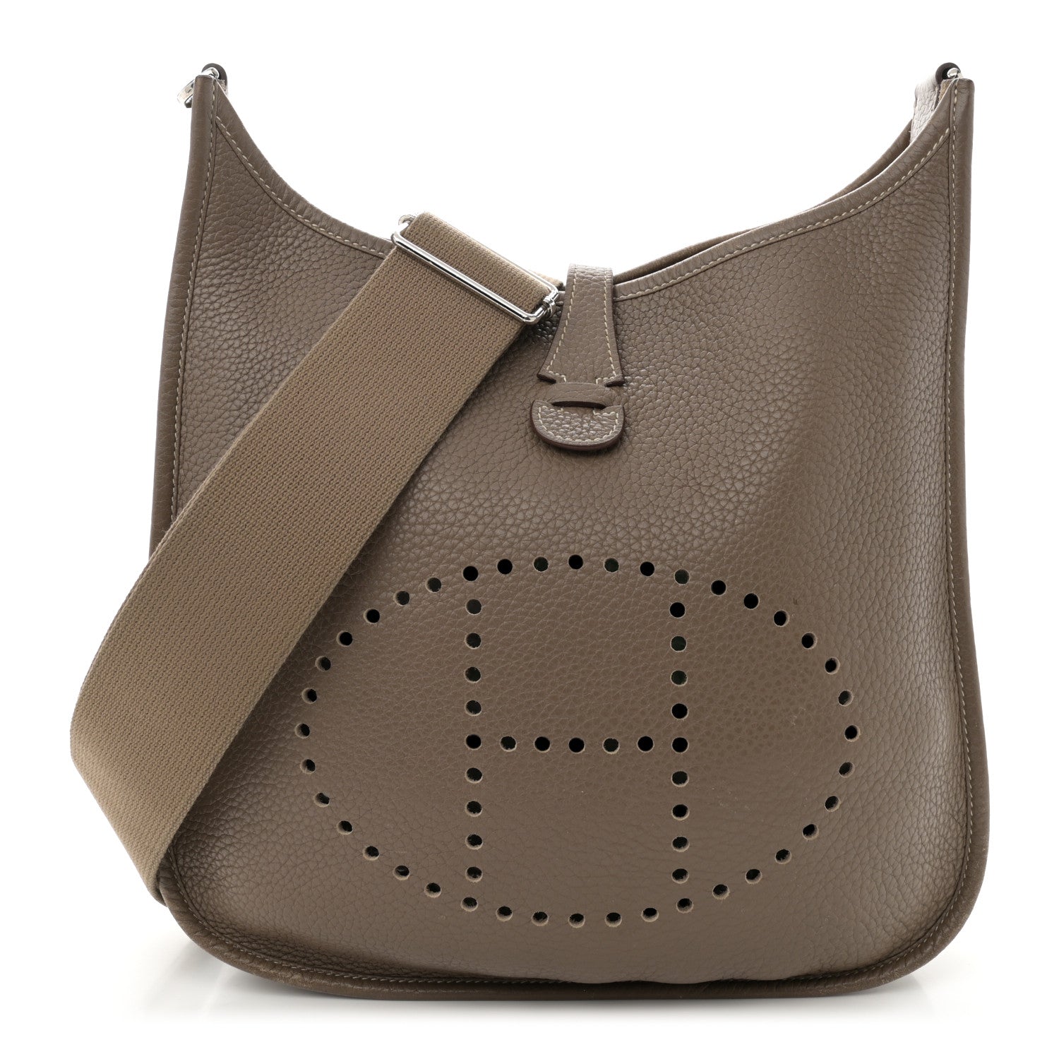 Hermes Taurillon Clemence Evelyne III PM Etoupe 1 of 13