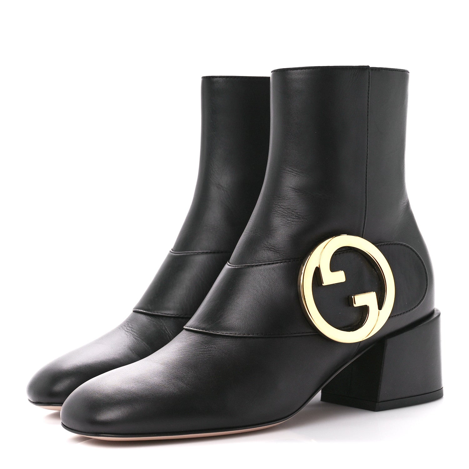 Gucci Malaga Kid GG Blondie 55mm Ankle Boots 36.5 Black 3 of 10
