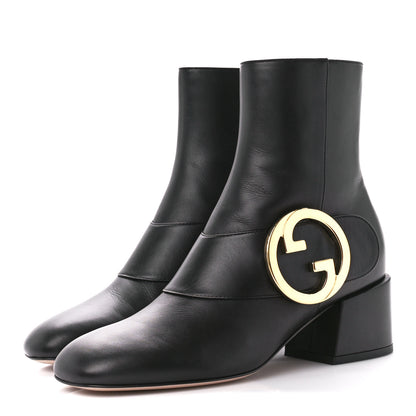 Gucci Malaga Kid GG Blondie 55mm Ankle Boots 36.5 Black 3 of 10