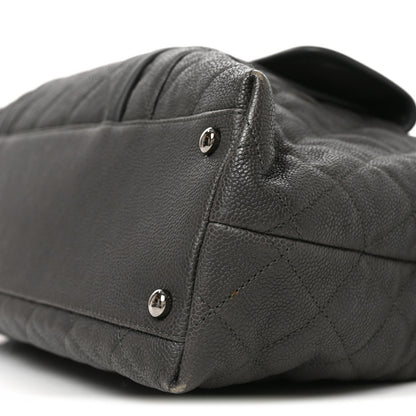 Chanel Caviar Quilted French Riviera Hobo Dark Grey 10 of 10