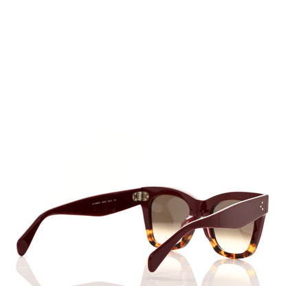 Celine Catherine Sunglasses CL 41098/F/S Burgundy Havana 4 of 7
