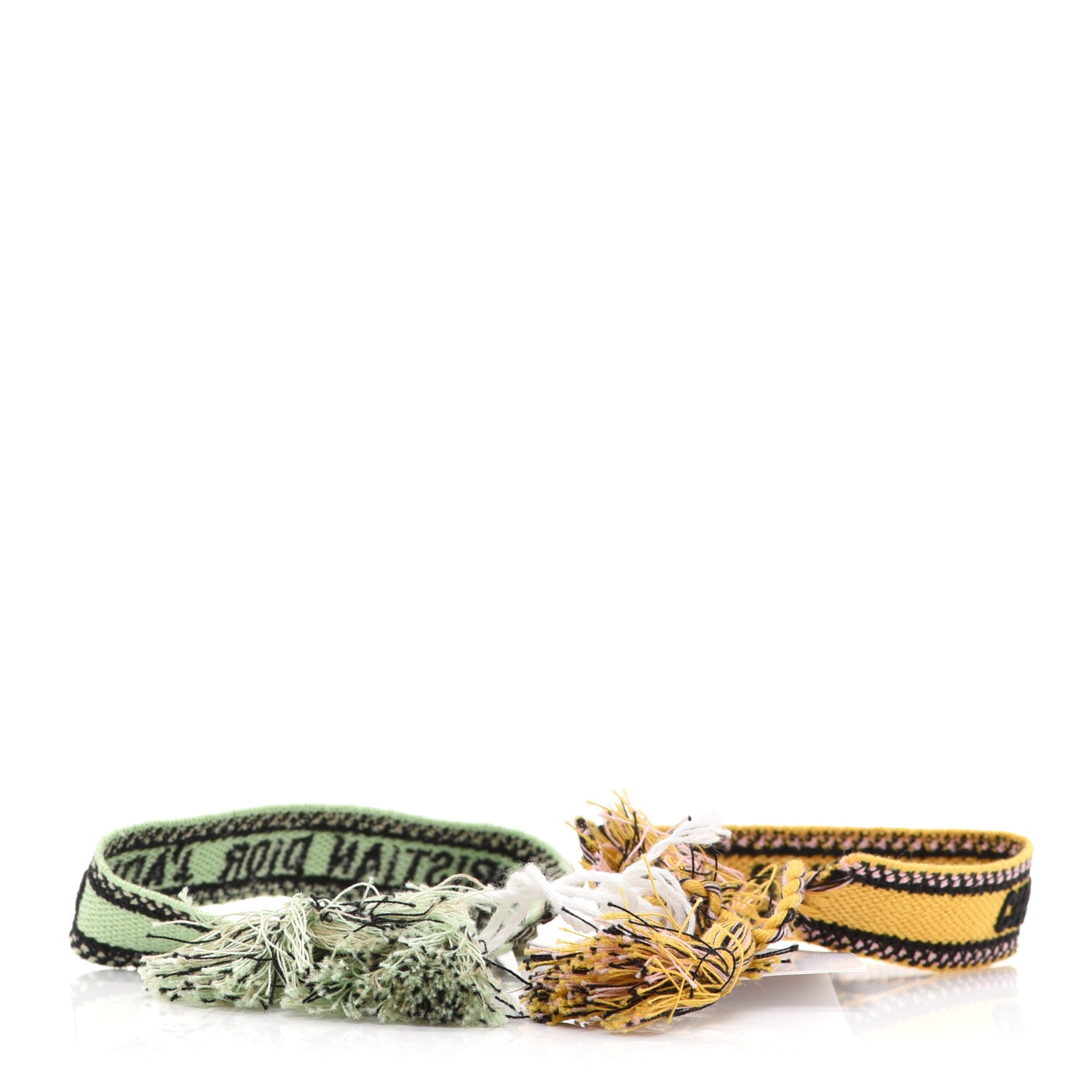 Christian Dior Woven Cotton J'Adior Friendship Bracelet Set 5 of 5
