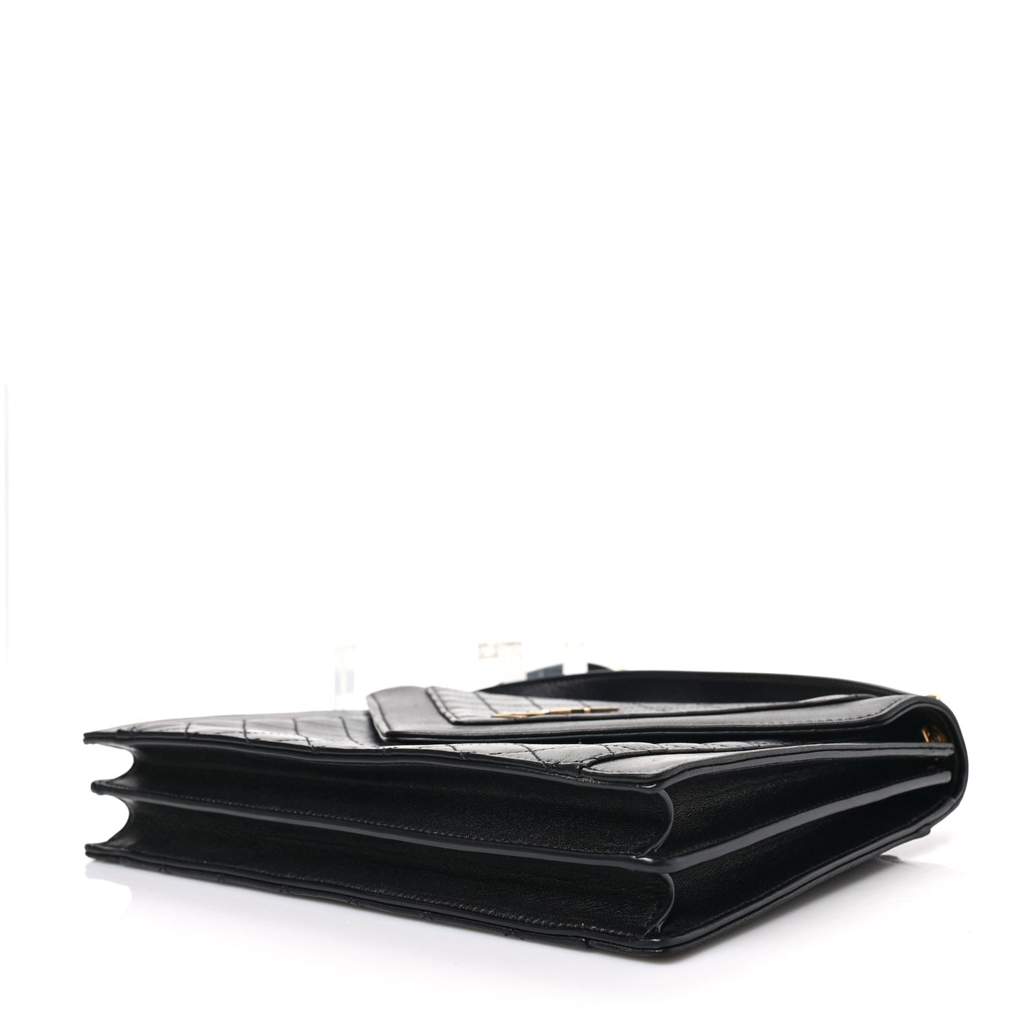 Lambskin Quilted Mini Gaby Satchel Black